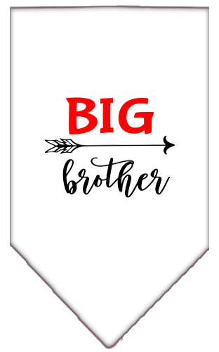 Big Brother Screen Print Bandana White Large
